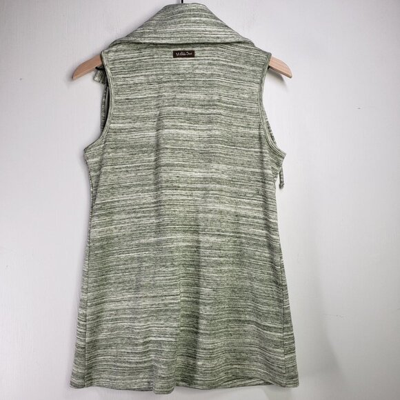 Matilda Jane Out The Door Pocket Button Up Vest Women's XS Green Ivory - Picture 5 of 7